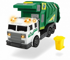 Мусоровоз со светом и звуком, 39 см, зеленый (Dickie, 3308378)